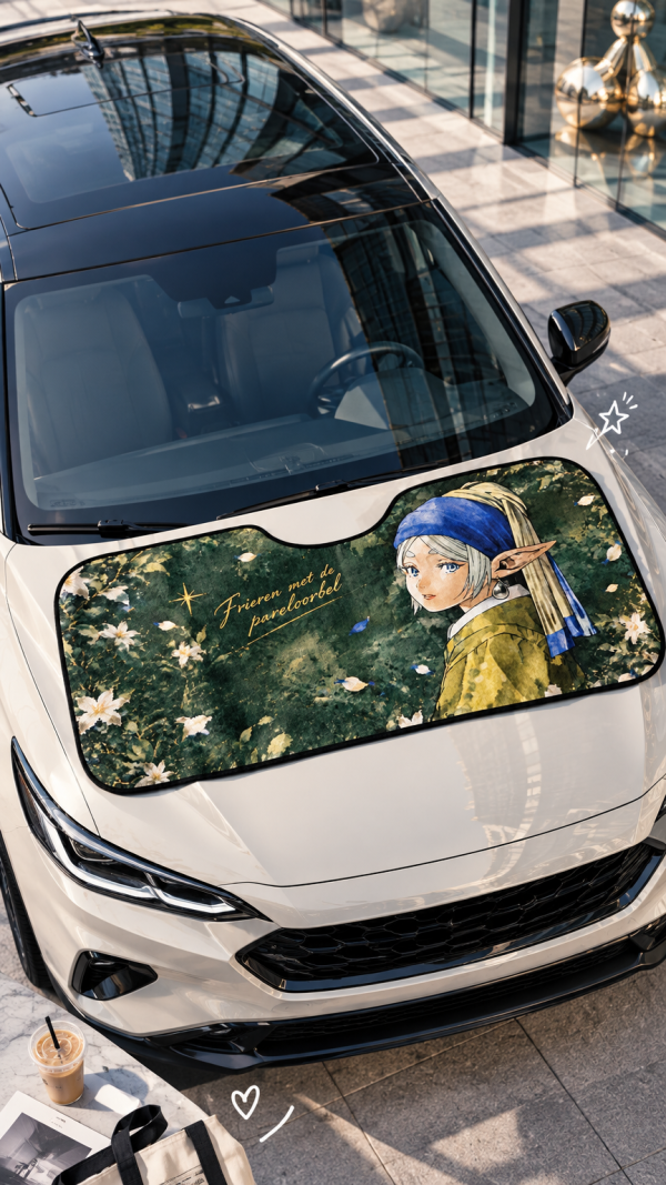 【海外代購】千鳥社《汽車前擋遮陽-芙莉蓮×耳環》 