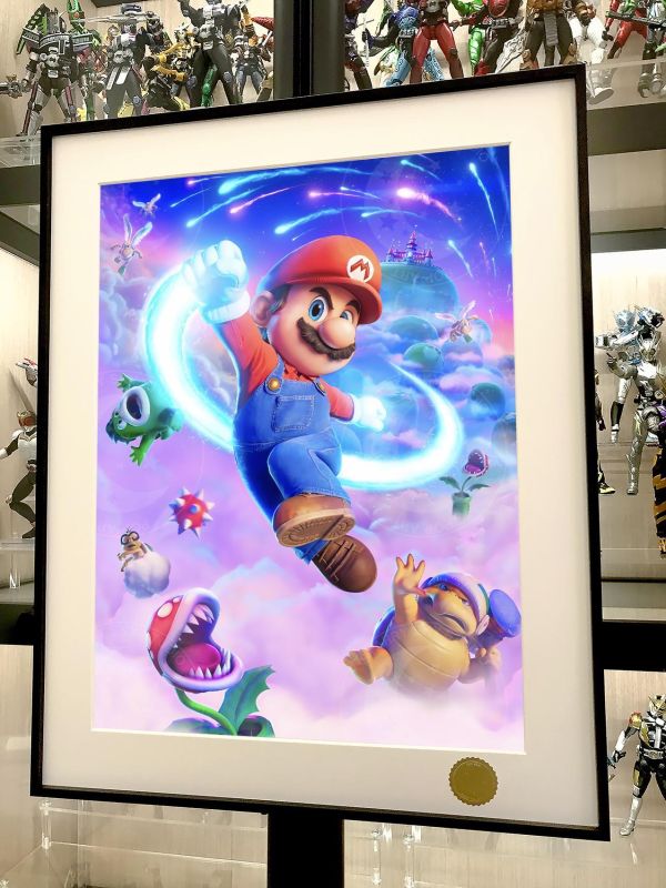 【海外代購】星空 《銀河瑪利歐》超級瑪莉超級馬力歐兄弟Super Mario碧姬動漫裝飾畫 