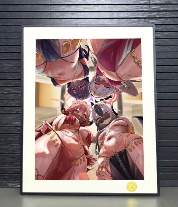 【海外代購】H2 《碧藍檔案四人組》蔚藍檔案裝飾畫 