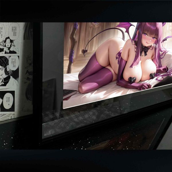 【海外代購】阿喵畫社 小惡魔 菲輪 展館級高配8k超清精裱畫 滑鼠墊 