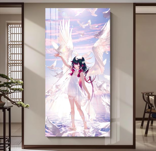 【海外代購】阿喵畫社 哥倫比亞和平之鴿 超長發光燈帶裝飾畫 