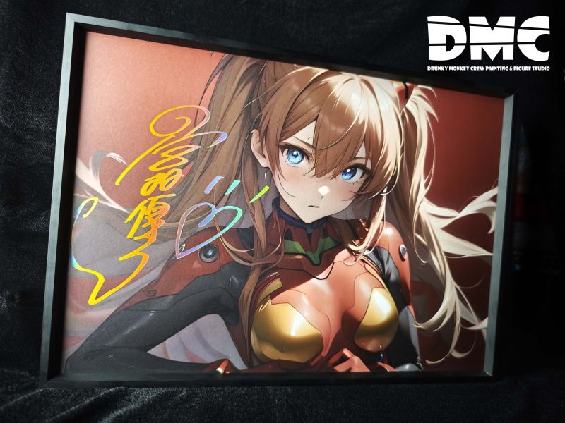 【海外代購】泥棒貓 DMP-010 明日香 EVA聲優簽名復刻裝飾畫 