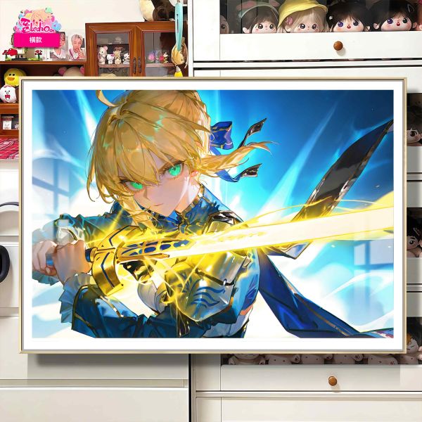 【海外代購】阿喵畫社 執劍 吾王saber異形套組 8k主題高清裝飾畫 滑鼠墊 