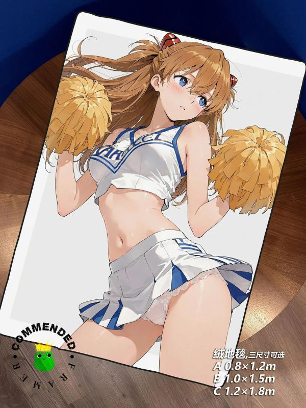 【海外代購】皇呱 《啦啦隊應援明日香》應援時刻裝飾畫 午睡毯 地毯 