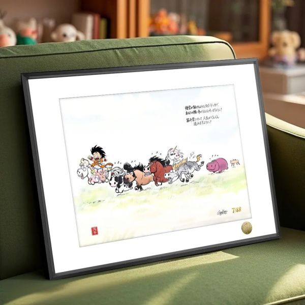 【海外代購】皇呱 《悟空 八駿圖》龍珠春節新年馬年筋斗雲裝飾畫鼠標墊 