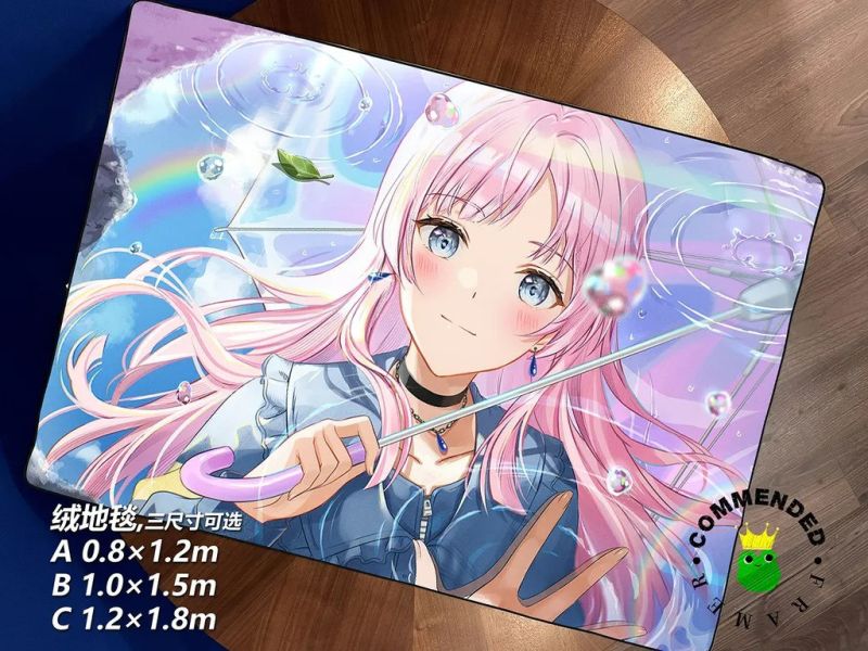 【海外代購】皇呱 《千早愛音美顏》BanG Dream!MyGO!!!!!裝飾畫 午睡毯 地毯 