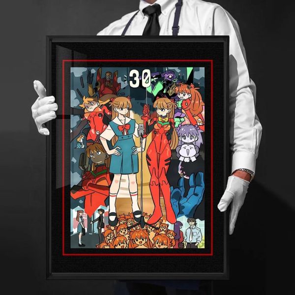 【海外代購】千鳥社 《EVA30週年插畫》新世紀福音戰士午睡毯地毯裝飾畫 