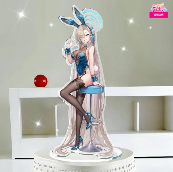 【海外代購】阿喵畫社 動漫立牌第十八彈一隻瀨明日奈雙版本 碧藍檔案背景亞克力立牌 