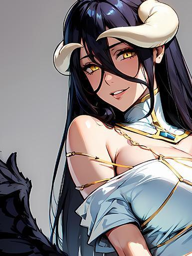 【海外代購】巴洛克 《俏皮雅兒貝德》阿貝多正妃Overlord安茲烏爾恭骨王裝飾畫冰箱貼 