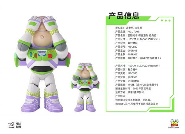 【海外代購】【50CM】MGL TOYS 巴斯光年 驚喜系列 經典色 迪士尼 