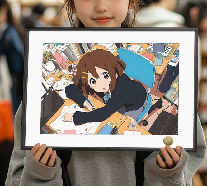 【海外代購】皇呱 《最強單核平澤唯》 輕音少女輕音部的吉他手兼主唱最強單核平澤唯週邊裝飾畫 午睡毯  地毯 