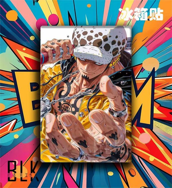【海外代購】巴洛克《羅》Law特拉法爾加羅海賊王onepiece超新星路飛索隆七武海動漫裝飾畫 