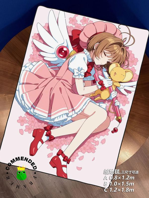 【海外代購】皇呱《魔法使小櫻》百變小櫻魔術卡庫洛魔法使裝飾畫 午睡毯 地毯 
