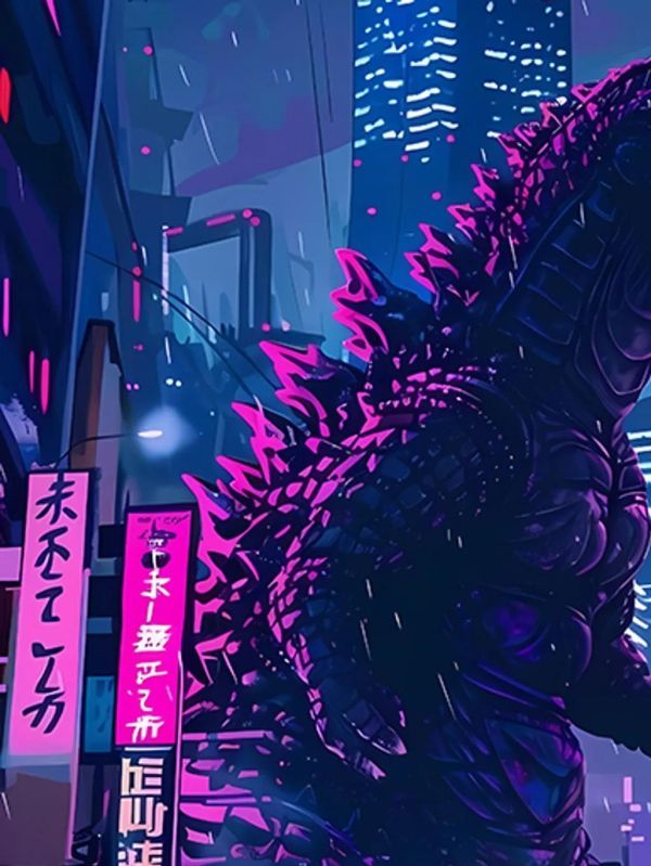 【海外代購】巴洛克 《哥斯拉》Godzilla怪獸之王裝飾畫冰箱貼 