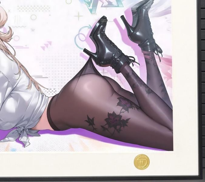 【海外代購】H2 《黑絲琳奈》鳴潮Wuthering Waves裝飾畫 