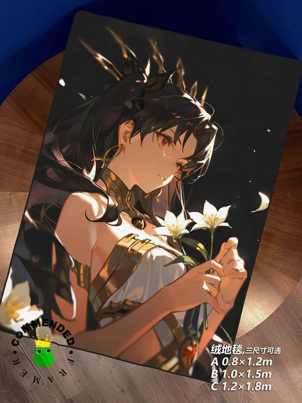【海外代購】皇呱《女神與百合》FGO金星女神伊什塔爾裝飾畫 午睡毯 地毯 