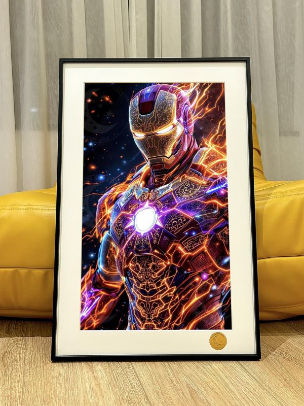 【海外代購】星空 《炫彩鋼鐵人》Iron Man東尼史塔克tony鐵人馬克漫威動畫二次元裝飾畫 