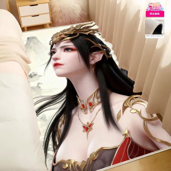 【海外代購】阿喵畫社 青山盼 女王美杜莎 復古款實木紀念超清裝飾畫 床頭地墊 冰箱貼 