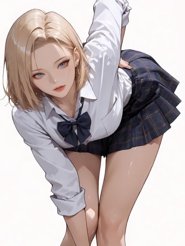 【海外代購】星空《俯身18號》Android七龍珠人造人拉姿麗lazuli克林裝飾畫 