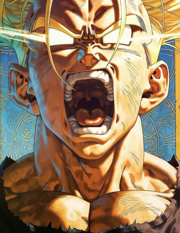 【海外代購】H2 《超賽特南克斯》七龍珠悟空貝吉塔超級賽亞人動漫裝飾畫 