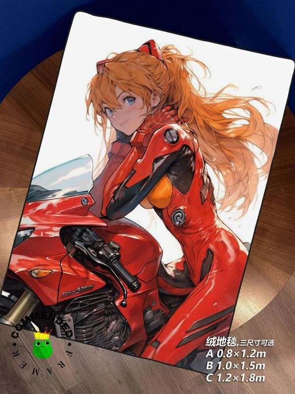 【海外代購】皇呱 《烈焰騎手明日香》裝飾畫 午睡毯 地毯 