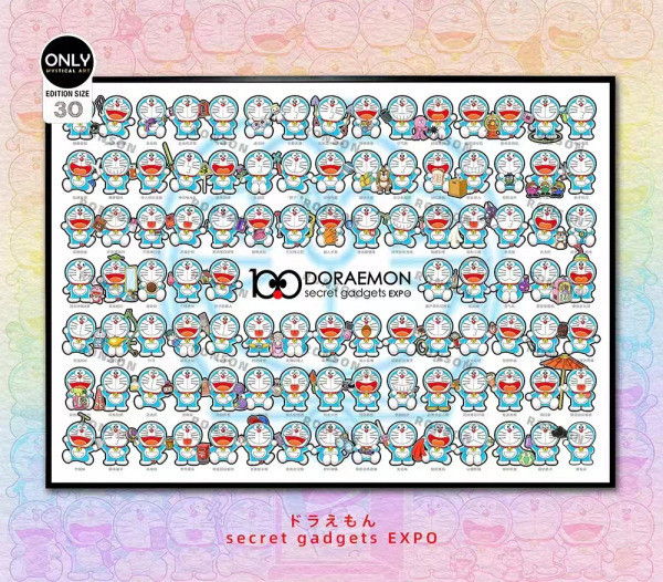 【海外代購】神秘畫廊 Ronson 哆啦A夢 百變神秘道具 裝飾畫 