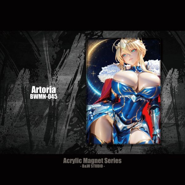 【海外代購】黑白畫映 B&W Studio Artoria阿爾託莉雅亞克力冰箱貼 BWMN-045 