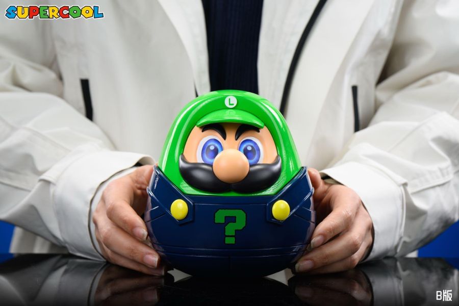 【預定】SUPERCOOL 水電工兄弟達摩收納蛋 潮玩禮物許願擺飾 