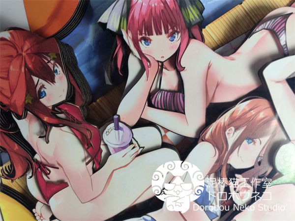 【海外代購】【58*42CM】泥棒貓 五等分的新娘 可月兌立體畫 
