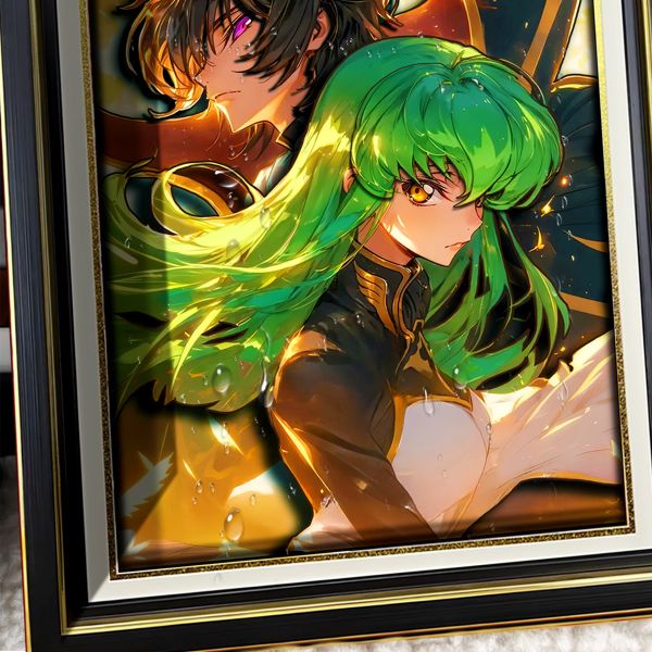 【海外代購】阿喵畫社 cc與與魯路修 疊層立體畫 