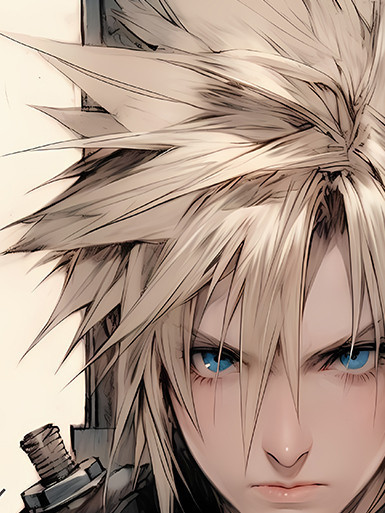 【海外代購】巴洛克《克勞德》Cloud Strife最終幻想7蒂法愛麗絲tifa動漫裝飾冰箱貼 