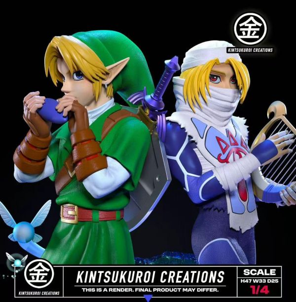 【預定】KINTSUKUROI CREATIONS 林克與希克 1/4雙人場景雕像 