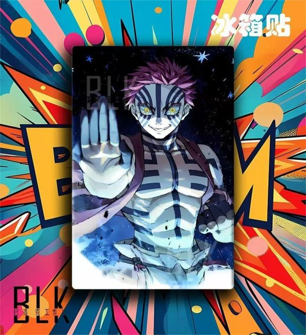 【海外代購】巴洛克《術士猗窩座》鬼滅之刃無限城篇裝飾畫冰箱貼 