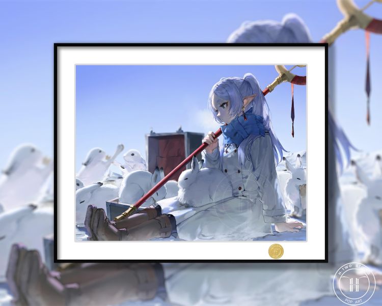 【海外代購】H2 《冬日芙莉蓮》葬送的芙莉蓮Frieren動畫二次元裝飾畫 
