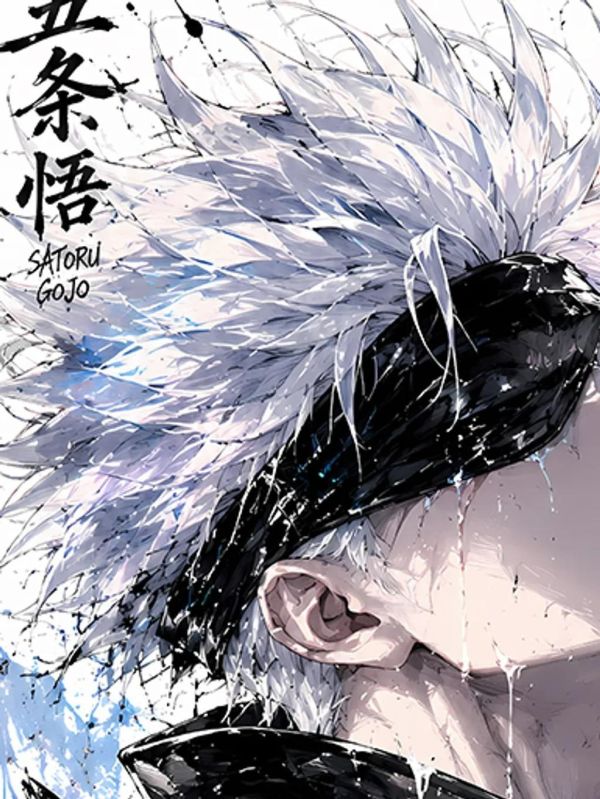 【海外代購】巴洛克《塗鴉五條悟》咒術回戰Gojo裝飾畫冰箱貼 