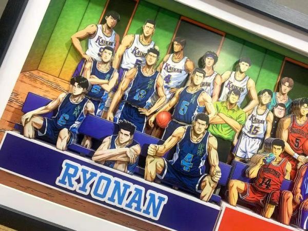 【海外代購】灌籃高手 球隊大合集立體畫 陵南vs湘北vs翔陽 
