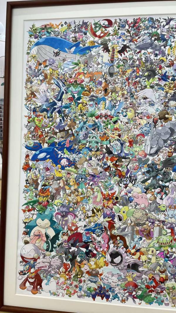 【海外代購】神秘畫廊 原畫師漫啵 寶可夢精靈大合輯復刻畫 