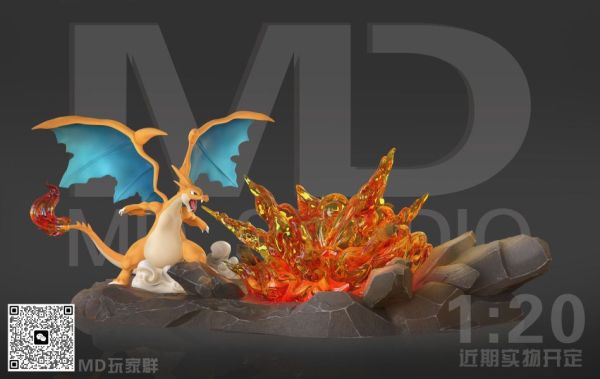 『已截單-請洽客服報價代購』MD 第一彈 超級噴火龍 寶可夢 地台 