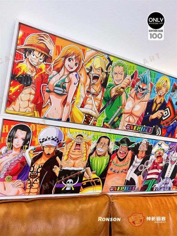 【海外代購】【100*25CM】神秘畫廊 RAINBOW系列05 草帽團 七武海 裝飾畫01 