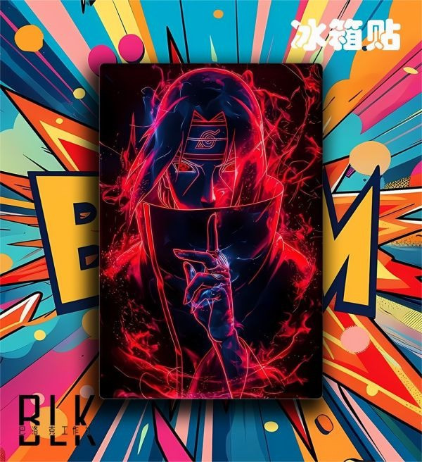 【海外代購】巴洛克 宇智波鼬內輪鼬火影忍者裝飾畫/冰箱貼 