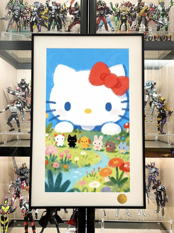 【海外代購】星空 《kitty與小夥伴》Hello Kitty凱蒂貓堤提貓吉蒂貓三麗鷗動漫裝飾畫 