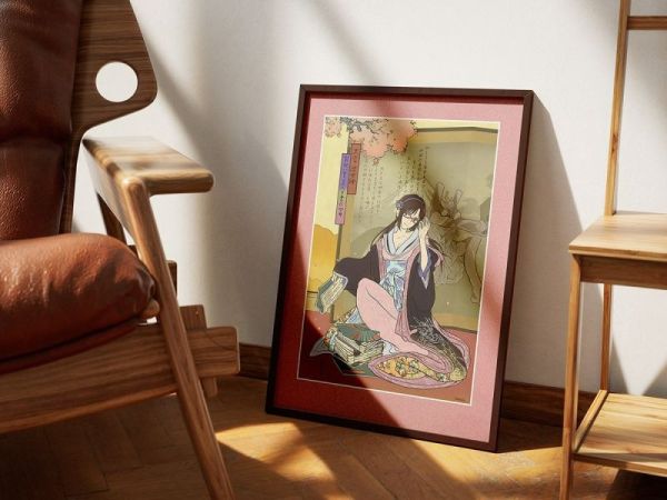 【海外代購】千鳥社《真希波 浮世繪》EVA新世紀福音戰士午睡毯地毯裝飾畫 