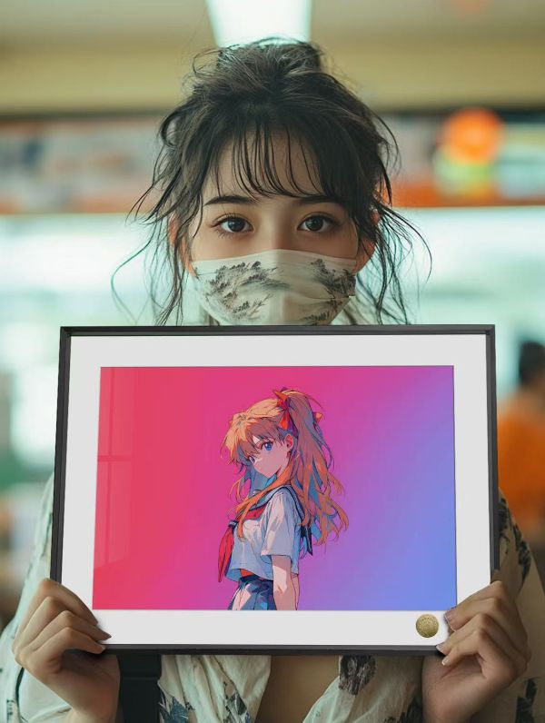 【海外代購】皇呱 《校服明日香》明日香校服新世紀福音戰士EVA裝飾畫裝飾畫 