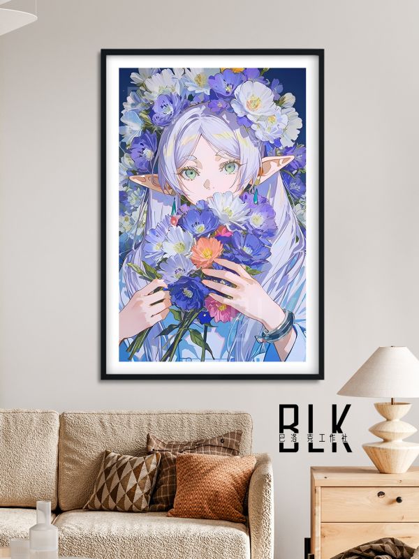 【海外代購】巴洛克 《花芙莉蓮》葬送的芙莉蓮Frieren菲倫Fern動畫裝飾畫冰箱貼 