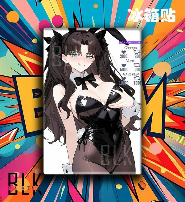 【海外代購】巴洛克 《數值遠坂凜》Fate/stay night紅色惡魔五大元素使遊戲動漫裝飾畫冰箱貼 
