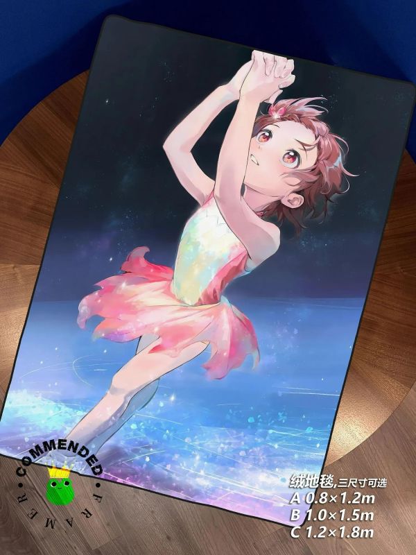 【海外代購】皇呱《花樣滑冰的熱愛》金牌得主結束祈裝飾畫 午睡毯  地毯 