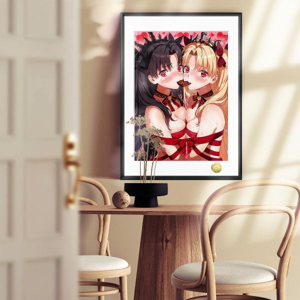 【海外代購】皇呱 《貴族姐妹第三彈》 Fate貴族姐妹埃列什基伽勒&伊什塔爾同人周邊裝飾畫 午睡毯 地毯 