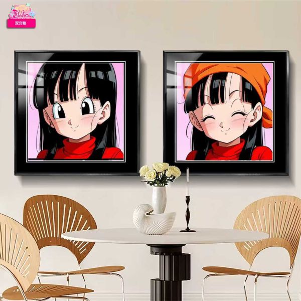 【海外代購】阿喵畫社 七龍珠幼年琪琪雙宮 牆面高清組合裝飾畫 