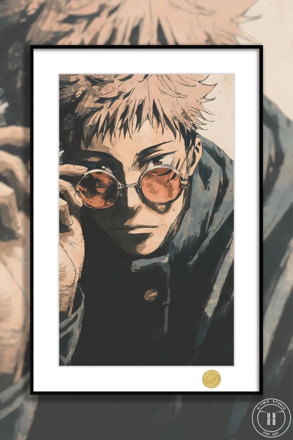 【海外代購】H2 《港風虎杖》咒術回戰虎杖悠仁裝飾畫 