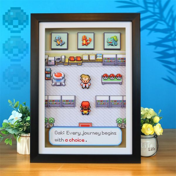 【海外代購】KALA HOME 火紅葉綠大木博士研究所遊戲場景立體畫01 